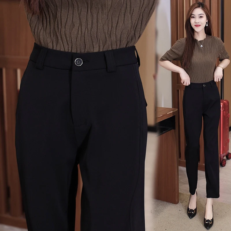 Women's cropped harem suit pants2024Summer new stylish high-waisted loose casual carrot pants for petite individuals
Women's cropped harem suit pants2024Summer new stylish high-waisted loose casual carrot pants for petite individuals