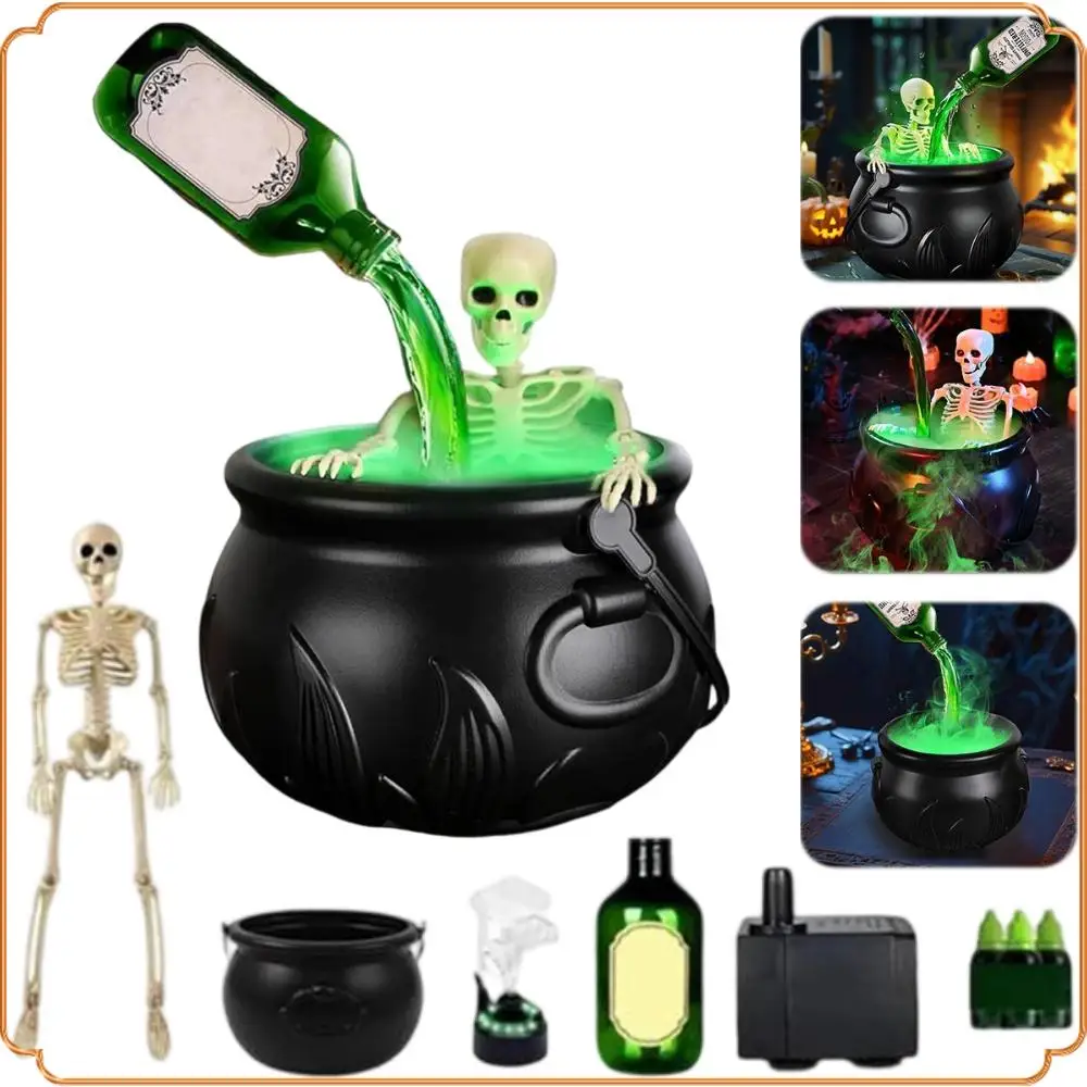 Halloween Witch Bowl Magic Cauldron With Fog Maker Horror House Ornaments Indoor Home Party Scary Props Halloween Spooky Decor 
Halloween Witch Bowl Magic Cauldron With Fog Maker Horror House Ornaments Indoor Home Party Scary Props Halloween Spooky Decor