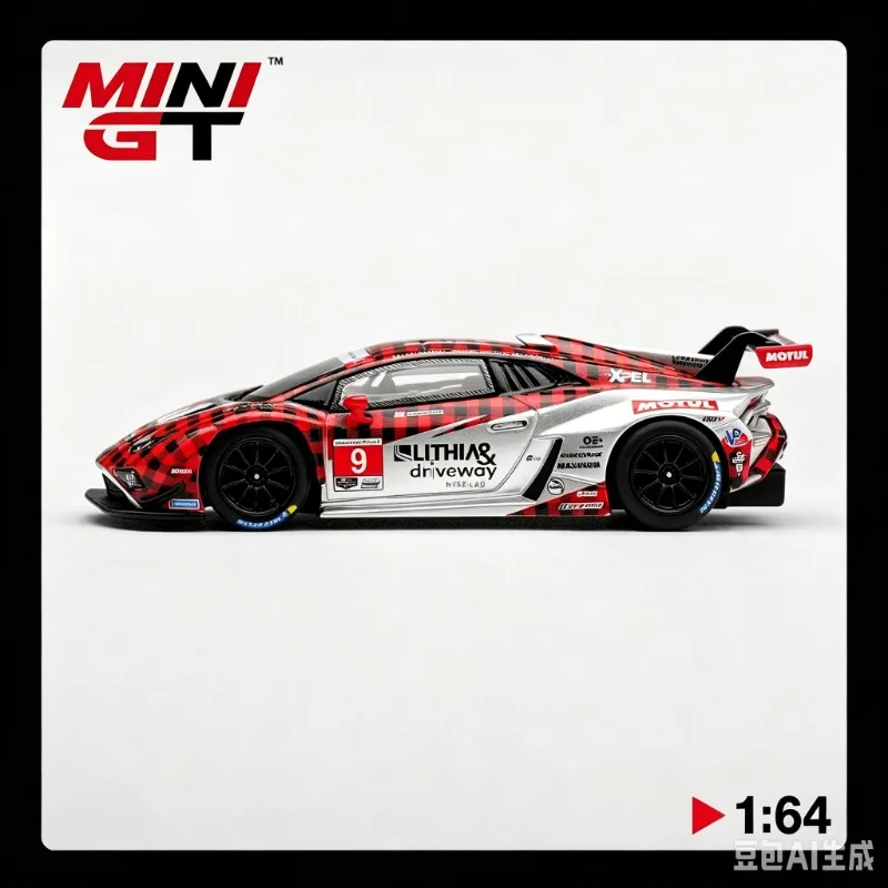 MINIGT 1:64 Lamborghini GT3 EVO2 Die Cast Alloy Car Model # 1327 No.9, a gift collectible that boys love.
MINIGT 1:64 Lamborghini GT3 EVO2 Die Cast Alloy Car Model # 1327 No.9, a gift collectible that boys love.