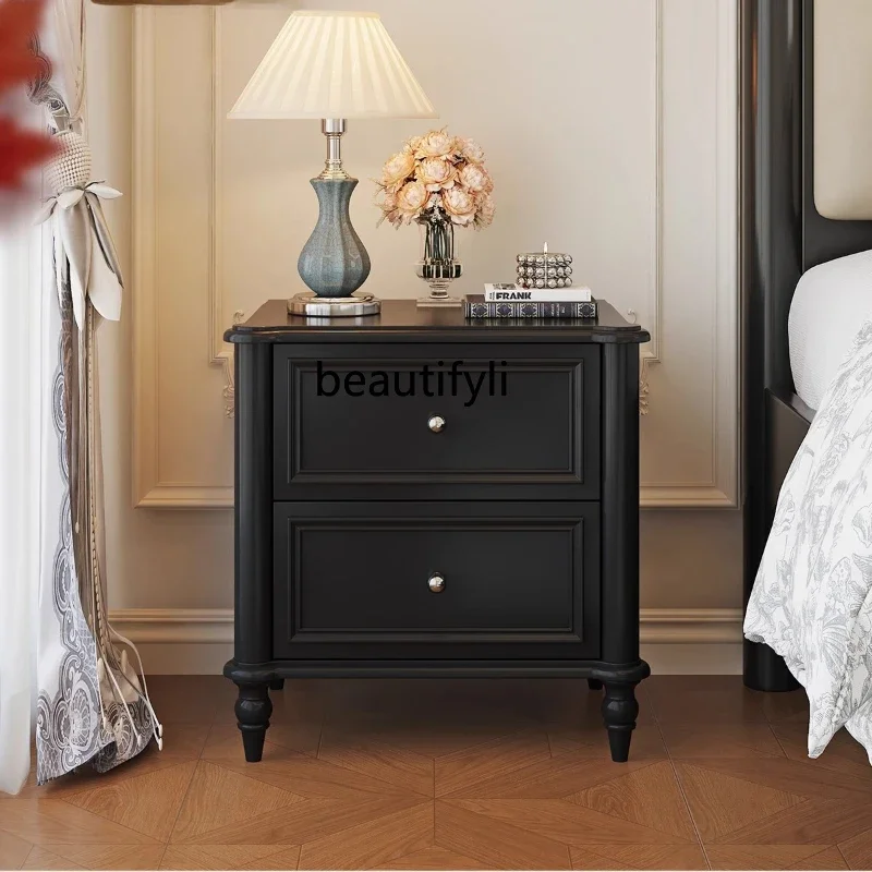 zxqFrench retro bedside table American black light luxury bedside table small apartment bedroom
zxqFrench retro bedside table American black light luxury bedside table small apartment bedroom