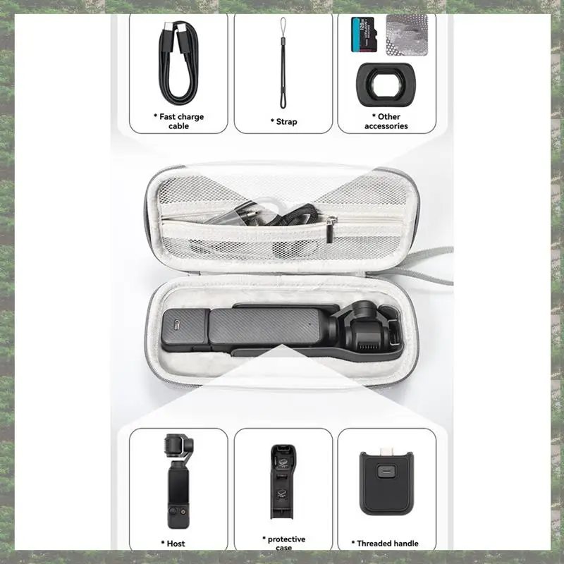 Портативный чехол для DJI Osmo Pocket 3, защитная дорожная сумка для хранения аксессуаров DJI Osmo Pocket 3, серый
Портативный чехол для DJI Osmo Pocket 3, защитная дорожная сумка для хранения аксессуаров DJI Osmo Pocket 3, серый