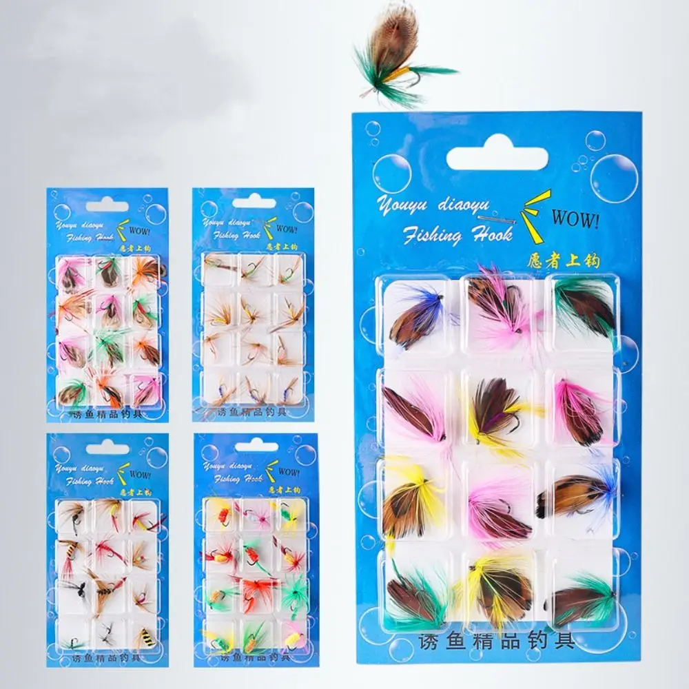 12PCS Feather Metal Insects Fishing Lures Colored Fly Butterfly Shape Artificial Insect Lure Bait Dry Fly Lure Fishing
12PCS Feather Metal Insects Fishing Lures Colored Fly Butterfly Shape Artificial Insect Lure Bait Dry Fly Lure Fishing