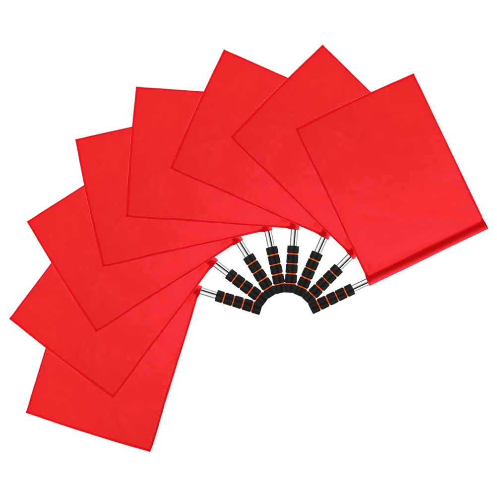 8 шт. красные флаги рефери, портативные сигнальные флаги для спортивных мероприятий, футбола, волейбола, управления движением
8 шт. красные флаги рефери, портативные сигнальные флаги для спортивных мероприятий, футбола, волейбола, управления движением