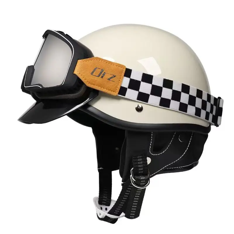 Cruiser Prince Motorcycle Scooter Half Open Helmet And Windproof Glasses A Set For Men Women Adult Child All Four Seasons
Cruiser Prince Motorcycle Scooter Half Open Helmet And Windproof Glasses A Set For Men Women Adult Child All Four Seasons