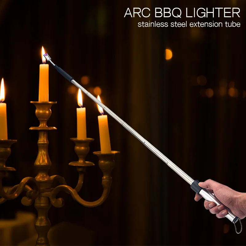 Telescopic Arc Lighter, Stainless Steel, BBQ Lighter, USB Rechargeable, Windproof, Stove Igniter, Candle Lighter, Safety Lock。
Telescopic Arc Lighter, Stainless Steel, BBQ Lighter, USB Rechargeable, Windproof, Stove Igniter, Candle Lighter, Safety Lock。