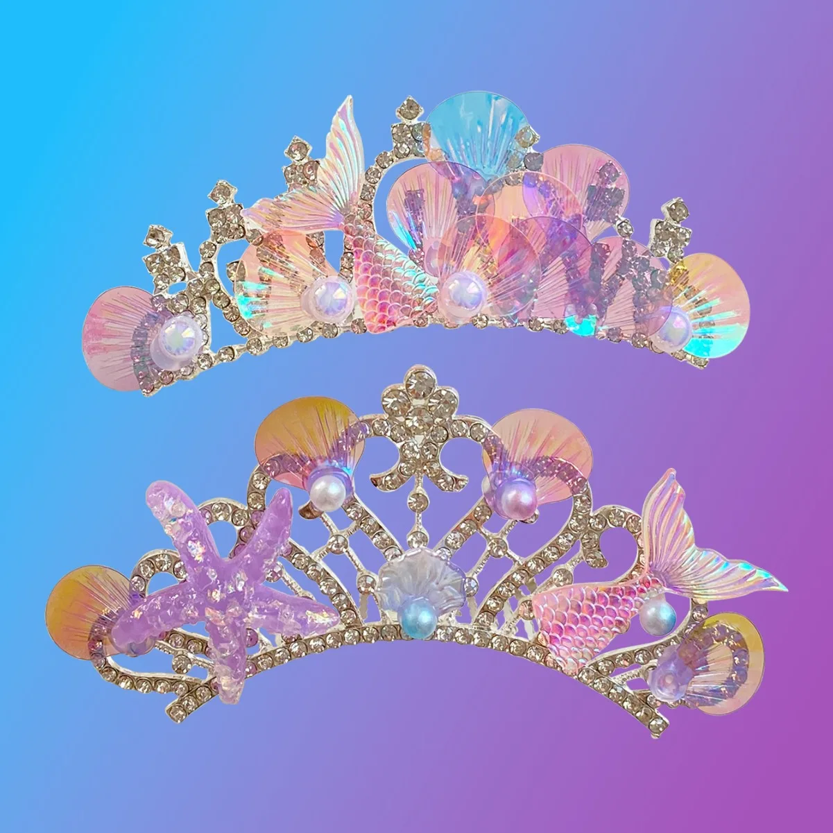 Children's Mermaid Diamond Crown Girls Princess Rhinestone Comb Hairpin Marine Style Hair Comb Jewelry Hair Accessories
Children's Mermaid Diamond Crown Girls Princess Rhinestone Comb Hairpin Marine Style Hair Comb Jewelry Hair Accessories