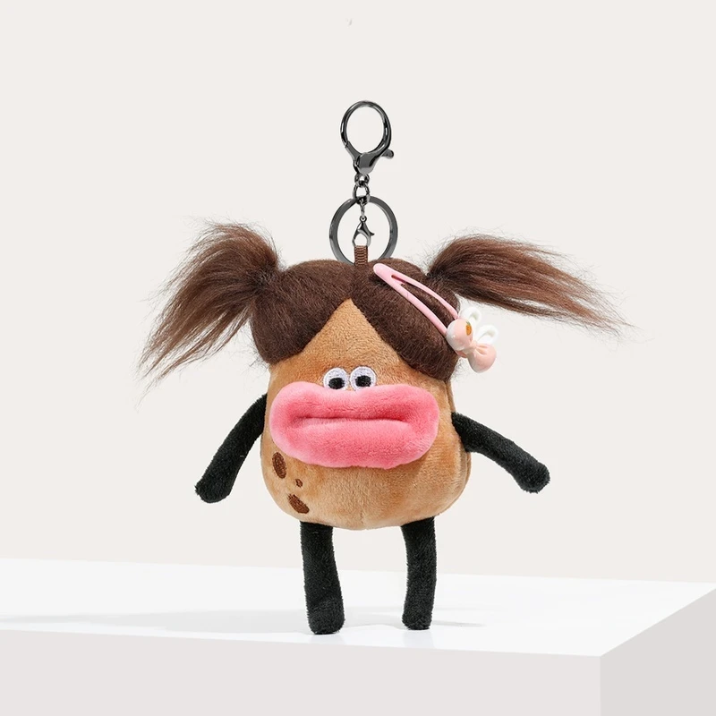 Fried Potato Girl Ugly Cute Cartoon Plush Doll Bag Backpack Pendant Funny Sausage Mouth Keychain Girlfriend Couple Accessories
Fried Potato Girl Ugly Cute Cartoon Plush Doll Bag Backpack Pendant Funny Sausage Mouth Keychain Girlfriend Couple Accessories