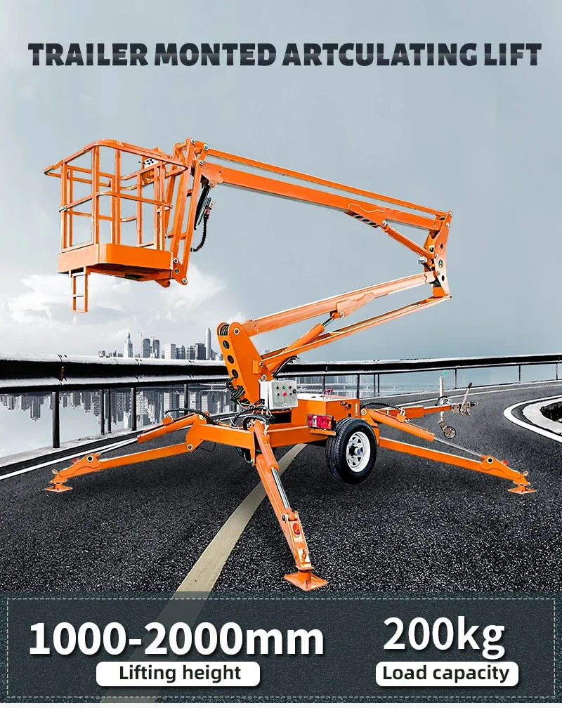 Towable Boom Lift Cherry Picker 20M 24M Hydraulic Electric Lift Platform Trailer Mounted Outdoor Aerial Work Machine 
Towable Boom Lift Cherry Picker 20M 24M Hydraulic Electric Lift Platform Trailer Mounted Outdoor Aerial Work Machine
