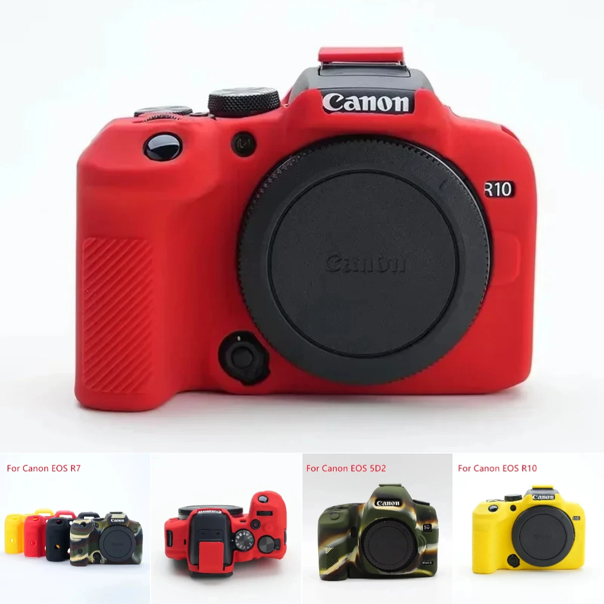 Soft Silicone Funda Protectora - Scratch-Resistant For Canon EOS 5D Mark III IV 5D2 5D3 5D4 6D Mark II 6D2 7D Mark II 7D2 77D 60
Soft Silicone Funda Protectora - Scratch-Resistant For Canon EOS 5D Mark III IV 5D2 5D3 5D4 6D Mark II 6D2 7D Mark II 7D2 77D 60