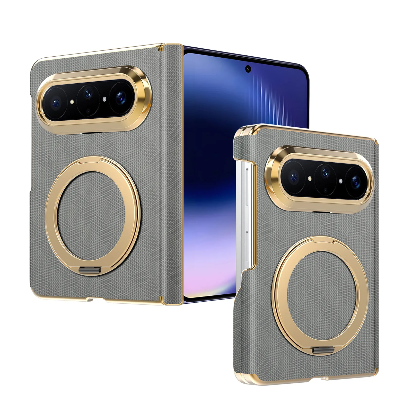 Case for Huawei Pura X Max 360° Rotating Stand Genuine PU Dual-Axis Hinge Magnetic Electroplated Anti-Drop Kickstand Case
Case for Huawei Pura X Max 360° Rotating Stand Genuine PU Dual-Axis Hinge Magnetic Electroplated Anti-Drop Kickstand Case