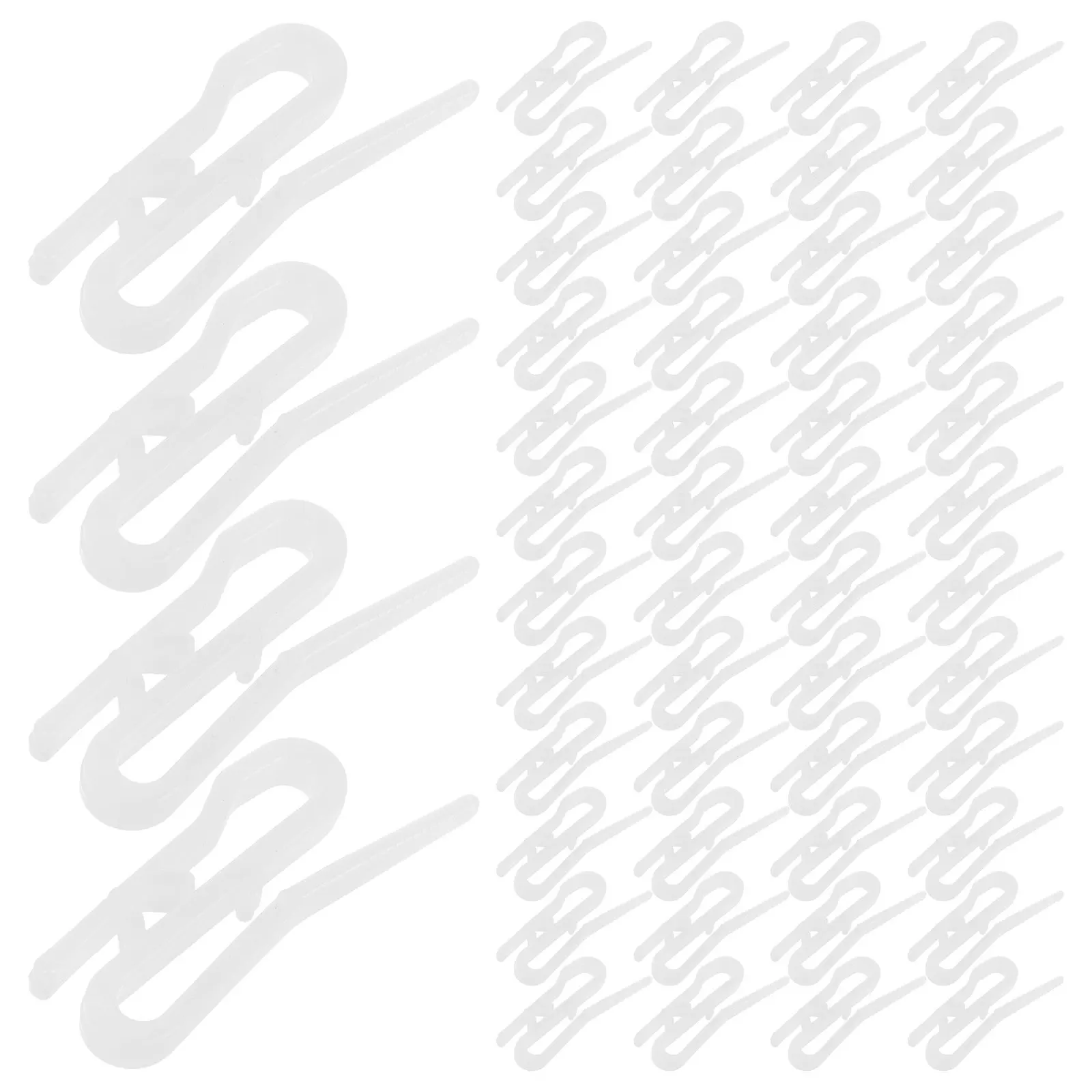 100Pcs Plastic Curtain Hooks for Buses Coaches Rvs Cars Window Curtains Stable Sway-Free Pleated Curtain Hook
100Pcs Plastic Curtain Hooks for Buses Coaches Rvs Cars Window Curtains Stable Sway-Free Pleated Curtain Hook