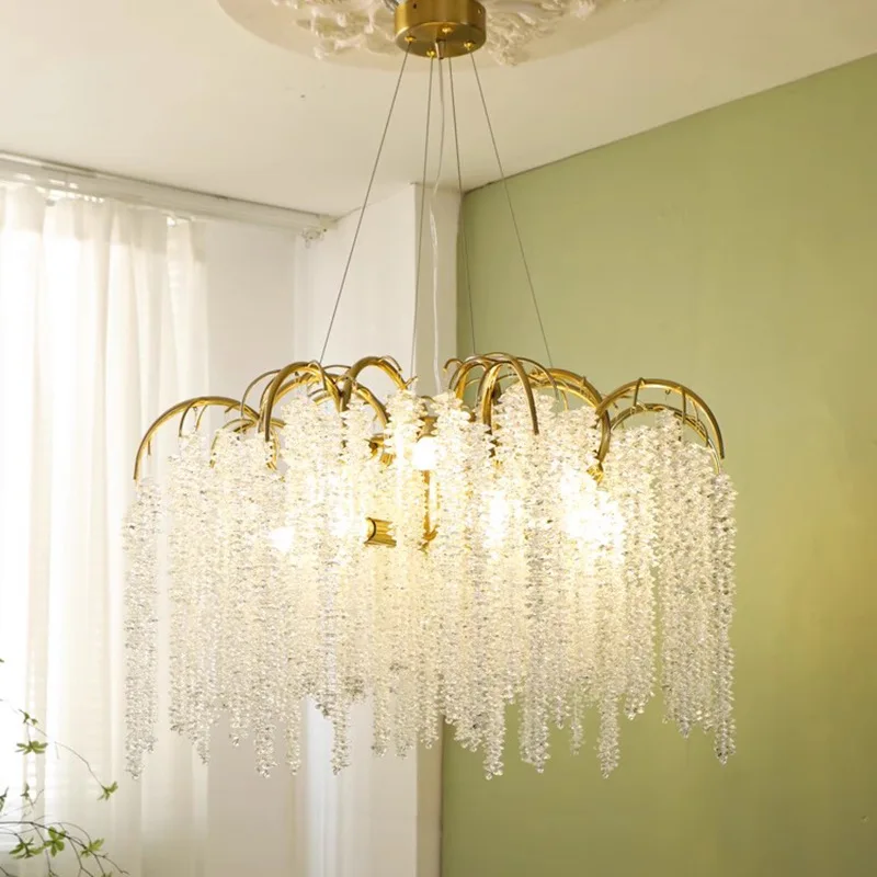 French living room chandelier crystal lamp main light luxury high-end dining room lamp bedroom
French living room chandelier crystal lamp main light luxury high-end dining room lamp bedroom