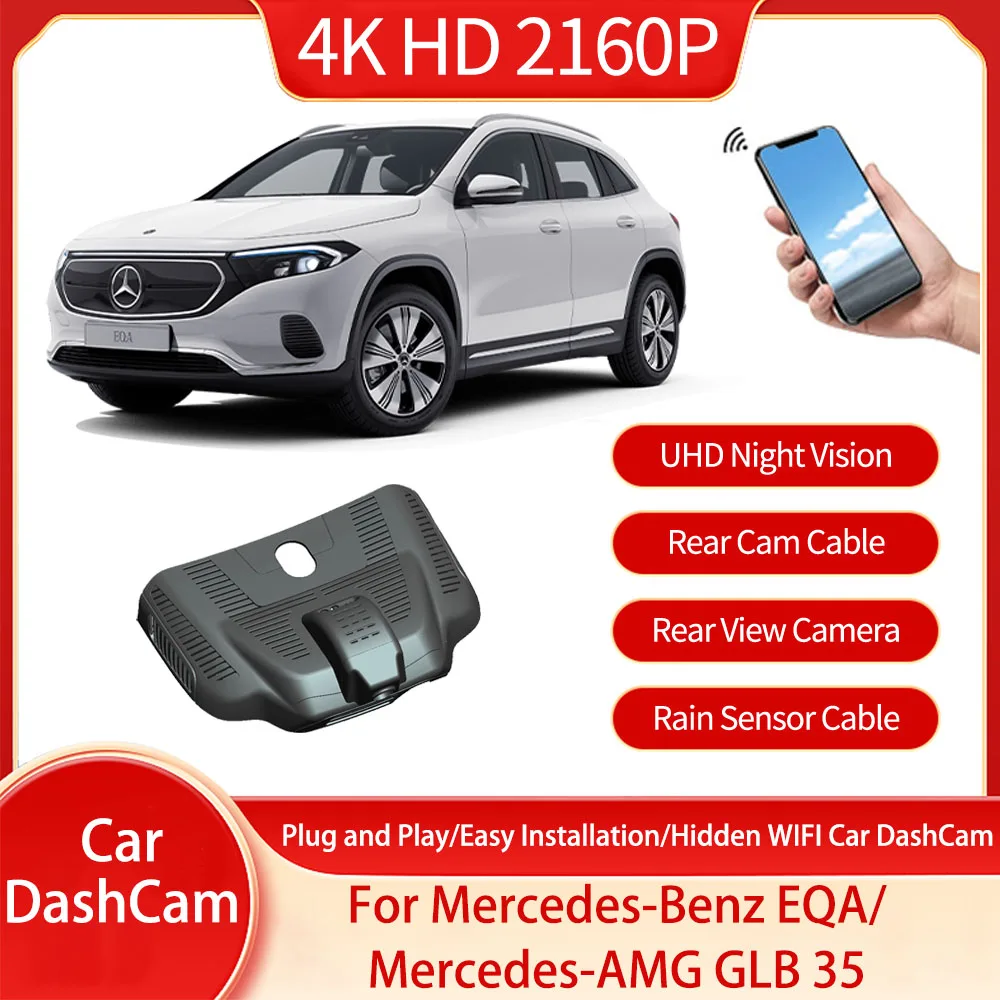 For Mercedes Benz EQA Mercedes-AMG GLB 35 2022 2023 2024 Hidden WIFI Driving Recorder Reversing Camera Dual Lens 4K Loop Video
For Mercedes Benz EQA Mercedes-AMG GLB 35 2022 2023 2024 Hidden WIFI Driving Recorder Reversing Camera Dual Lens 4K Loop Video