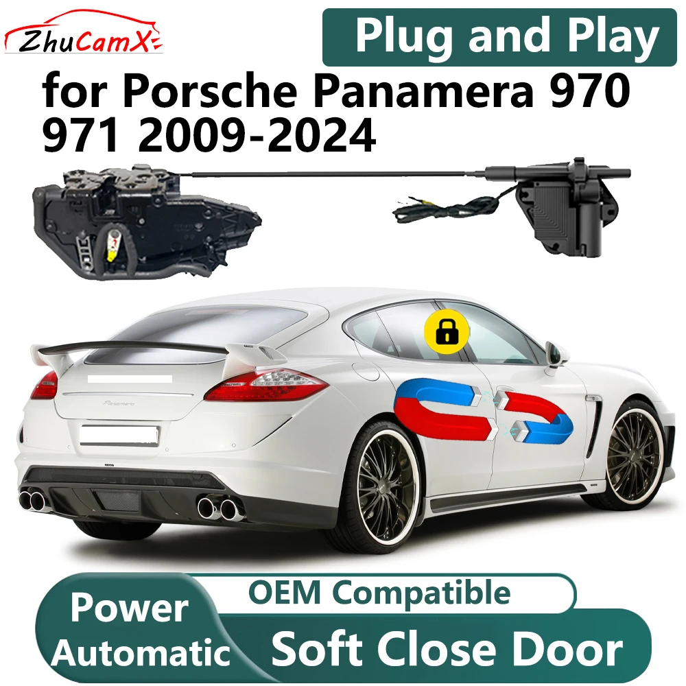 ZhuCamX for Porsche Panamera 970 971 2009-2024 Car Electric Soft Close Door System Power Closing Door Latch Lock Plug and Play
ZhuCamX for Porsche Panamera 970 971 2009-2024 Car Electric Soft Close Door System Power Closing Door Latch Lock Plug and Play