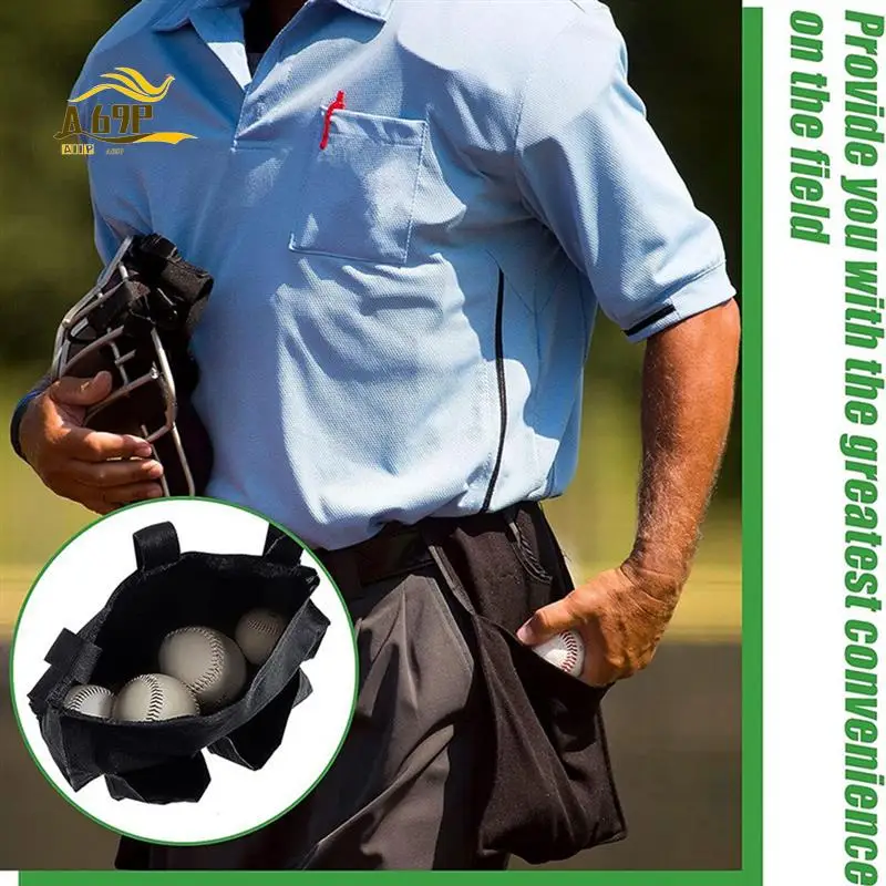 A69P-2 Pack Umpire Ball Bag Umpire Gear With 2 Side Pockets Umpire Gear For Baseball Big Softball Belt Extra Durable Black
A69P-2 Pack Umpire Ball Bag Umpire Gear With 2 Side Pockets Umpire Gear For Baseball Big Softball Belt Extra Durable Black