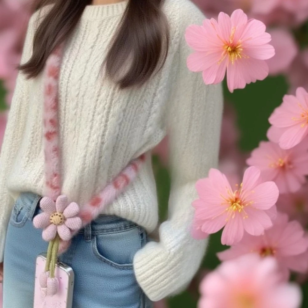 For Mobile Phone Lanyard Customized Plush Crossbody Strap Flower Versatile Long Style Durable for Phone Strap Cute Accessories
For Mobile Phone Lanyard Customized Plush Crossbody Strap Flower Versatile Long Style Durable for Phone Strap Cute Accessories