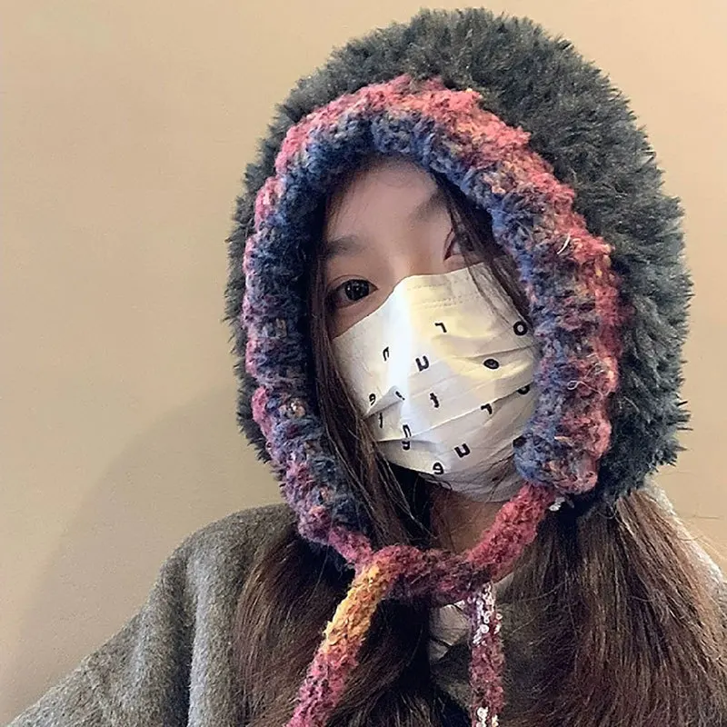 Simple thickened plush knitted hat with large head circumference for women in winter to keep warm and protect ears; Lei Feng hat
Simple thickened plush knitted hat with large head circumference for women in winter to keep warm and protect ears; Lei Feng hat