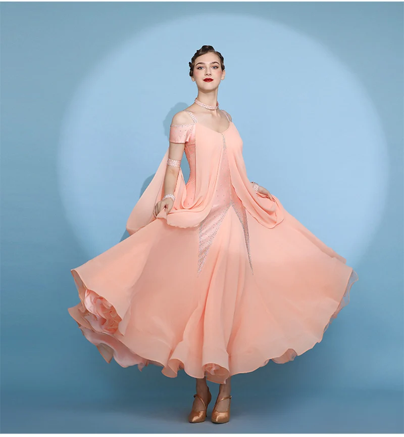 Orange Ballroom Competition Dance Dress Women New Design Lady's Performance Customize Modern Waltz Ballroom Dance Dresses
Orange Ballroom Competition Dance Dress Women New Design Lady's Performance Customize Modern Waltz Ballroom Dance Dresses