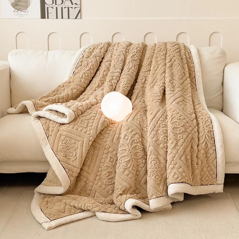 Double-Layered Velvet Blanket Thicken Soft Fleece Cozy Warm Sofa Cover Office Nap Blanket Four Seasons Air Conditioning Blanket
Double-Layered Velvet Blanket Thicken Soft Fleece Cozy Warm Sofa Cover Office Nap Blanket Four Seasons Air Conditioning Blanket