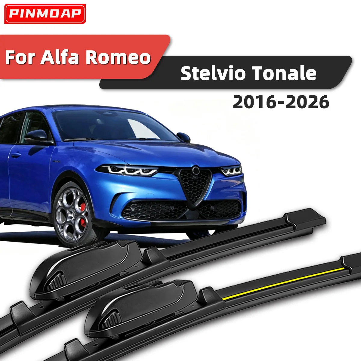 2 шт. передних бесшумных дворников для Alfa Romeo Stelvio Tonale 2016-2026, автозапчасти 2025
2 шт. передних бесшумных дворников для Alfa Romeo Stelvio Tonale 2016-2026, автозапчасти 2025