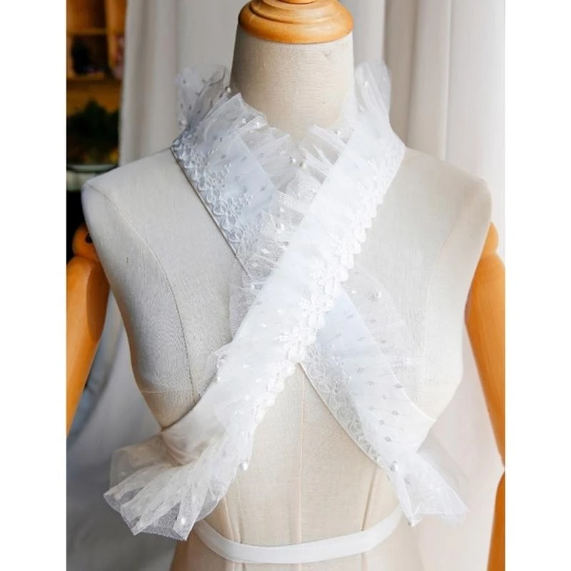 Sophisticated Kimono Neckpiece Elegant Ruffle Lace Pearls Beaded Kimono Belt Japanese Stiff Collar Collar Accessory
Sophisticated Kimono Neckpiece Elegant Ruffle Lace Pearls Beaded Kimono Belt Japanese Stiff Collar Collar Accessory