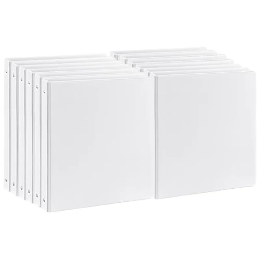 Durable 3-Ring Binder " Round Ring Binders with 2 Inside Pockets Basic 1 Bders PVC- Free Clear View Cover -Binder Holds 8.5'' x
Durable 3-Ring Binder " Round Ring Binders with 2 Inside Pockets Basic 1 Bders PVC- Free Clear View Cover -Binder Holds 8.5'' x
