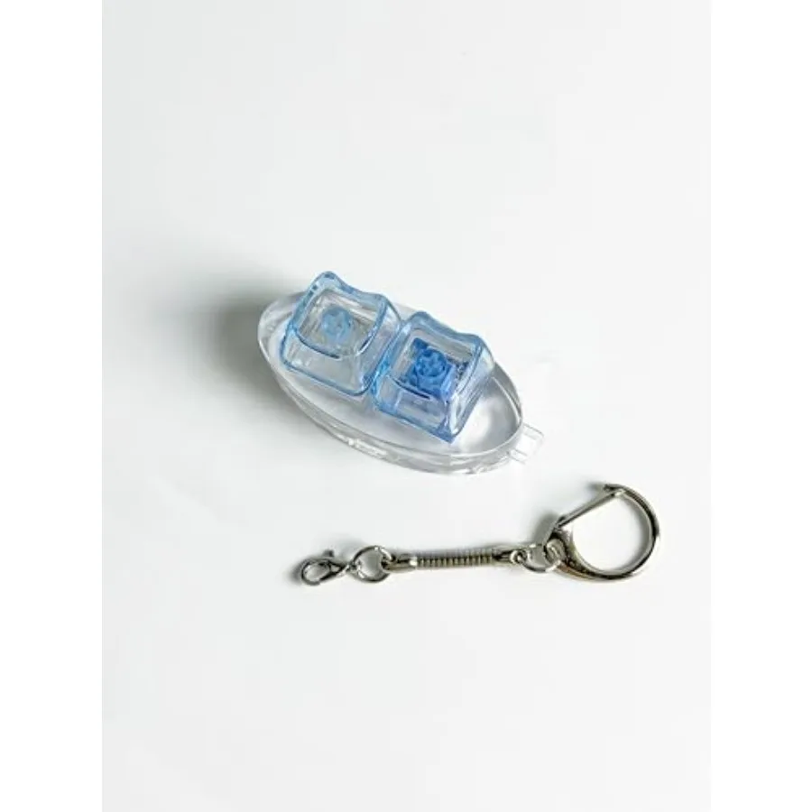 Mini Keyboard Fidget Toy Dual-Sound, Transparent Acrylic with Blue Buttons, Stress Relief Portable Pendant for Keys and Backpac
Mini Keyboard Fidget Toy Dual-Sound, Transparent Acrylic with Blue Buttons, Stress Relief Portable Pendant for Keys and Backpac