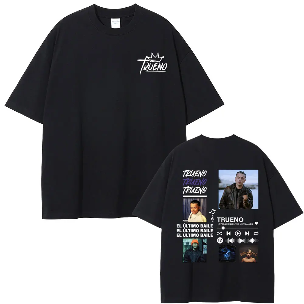 Rapper Trueno Album Tour Tshirt Summer Men Woman Loose Casual Fashion Hip Hop Streetwear Male Oversized Soft Cotton Short Sleeve
Rapper Trueno Album Tour Tshirt Summer Men Woman Loose Casual Fashion Hip Hop Streetwear Male Oversized Soft Cotton Short Sleeve