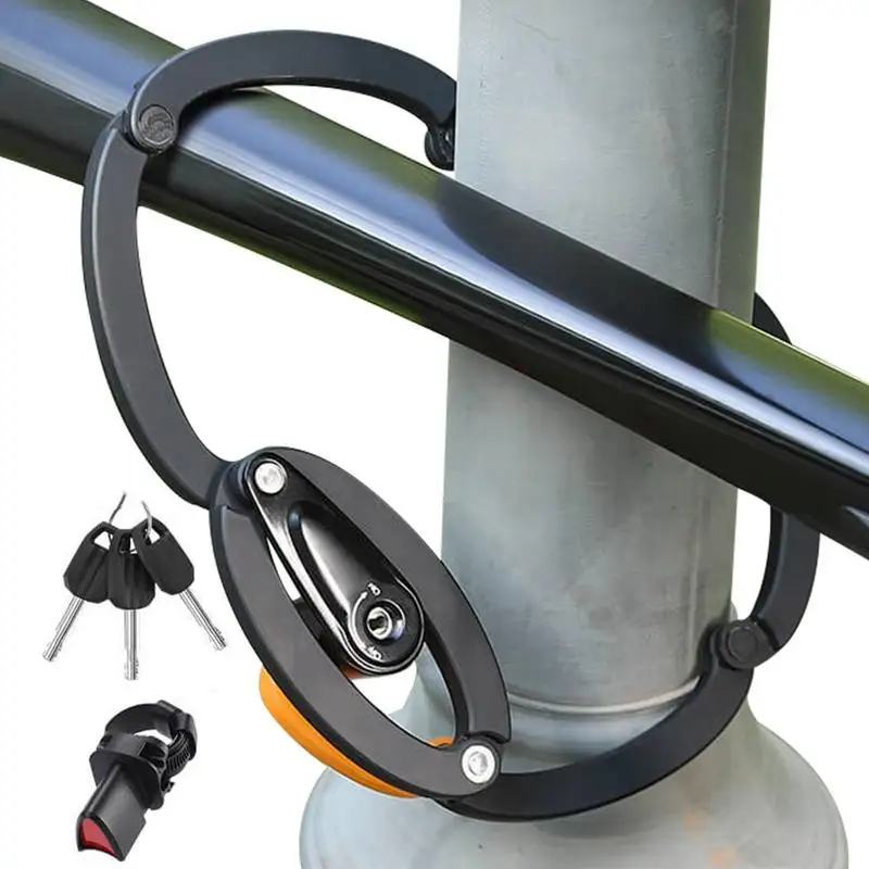 Anti Theft Bike Lock High-Security Lock Waterproof Foldable Alloy Steel Bicycle Frame Lock With Reflective Bracket And 3 Keys
Anti Theft Bike Lock High-Security Lock Waterproof Foldable Alloy Steel Bicycle Frame Lock With Reflective Bracket And 3 Keys