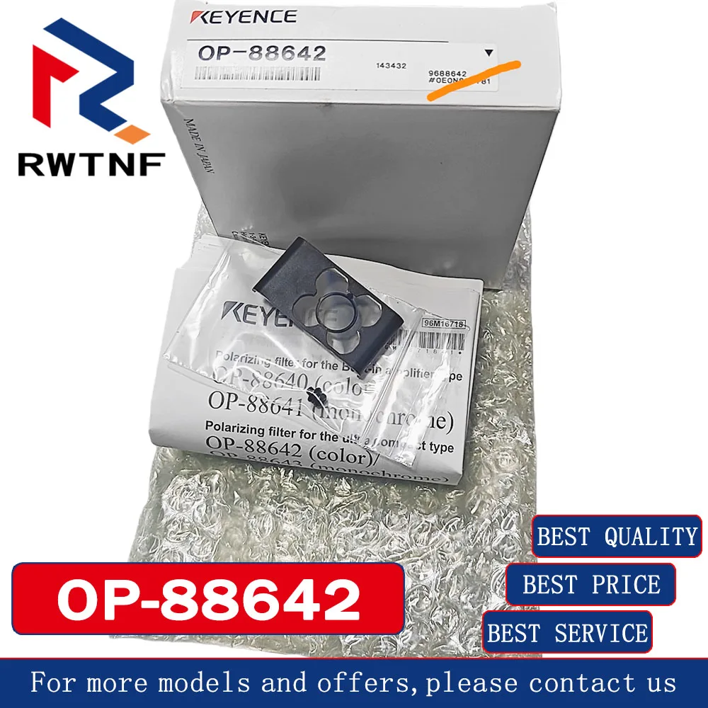 Совершенно новый оригинальный поляризационный фильтр KEYENCE OP-88642 (цвет), 100% оригинальный складской запас
Совершенно новый оригинальный поляризационный фильтр KEYENCE OP-88642 (цвет), 100% оригинальный складской запас