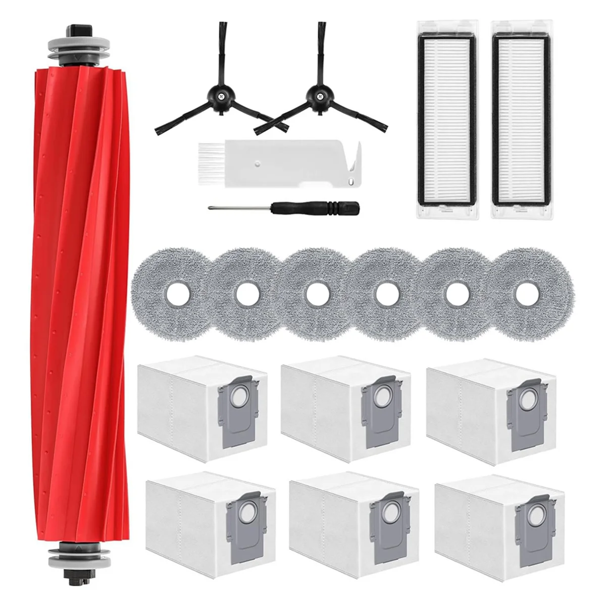 M17K Accessories for Roborock Q Revo, Replacement Parts Robot Vacuum Cleaner Accessory Set,Main Brush,Wipes,Dust Bags,Filters
M17K Accessories for Roborock Q Revo, Replacement Parts Robot Vacuum Cleaner Accessory Set,Main Brush,Wipes,Dust Bags,Filters