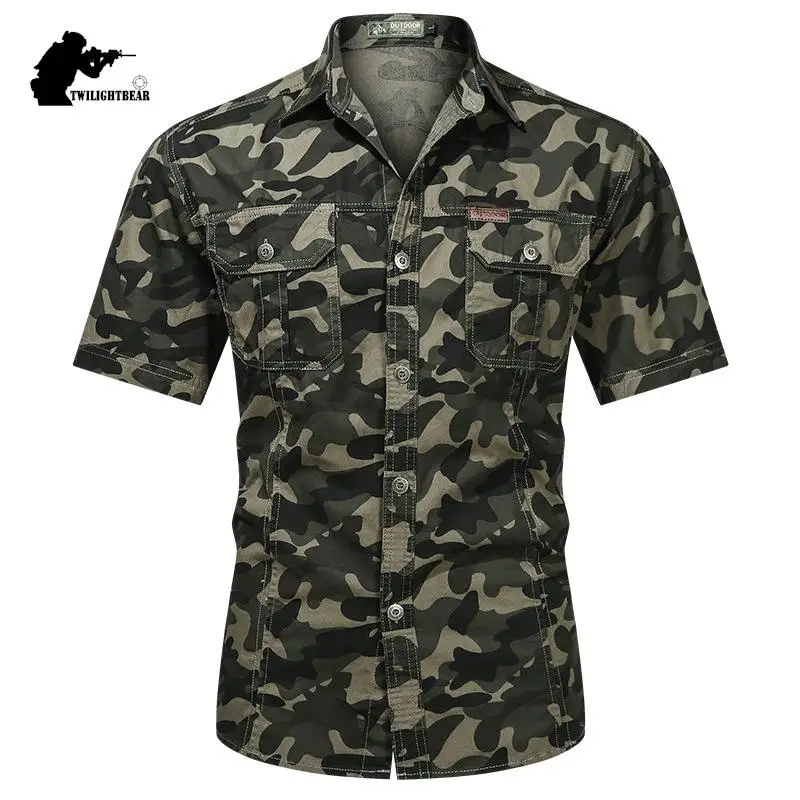 Summer Camo Men's Cargo Shirts Short Sleeve Oversized Pure Cotton Casual Shirt Men Clothing Tooling Shirts 5XL A2F8808C
Summer Camo Men's Cargo Shirts Short Sleeve Oversized Pure Cotton Casual Shirt Men Clothing Tooling Shirts 5XL A2F8808C