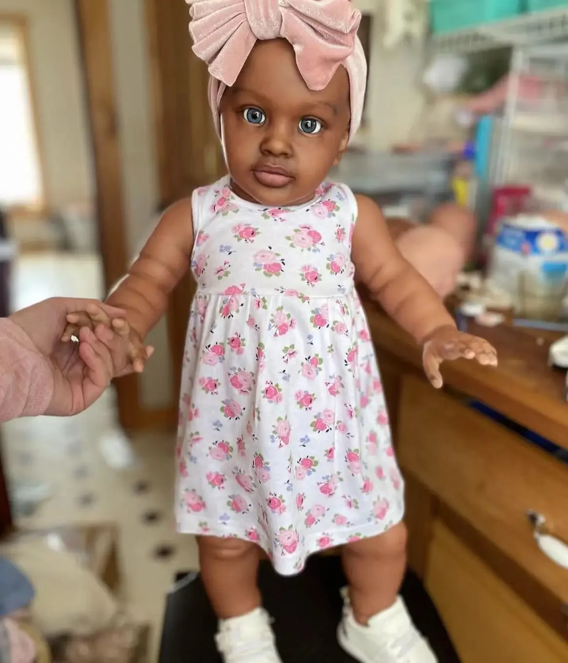 Customized Limited Supply 26inch Reborn Baby Pippa Made By artist Shanshan Dark Skin Already Finsihed Huge Girl Doll
Customized Limited Supply 26inch Reborn Baby Pippa Made By artist Shanshan Dark Skin Already Finsihed Huge Girl Doll