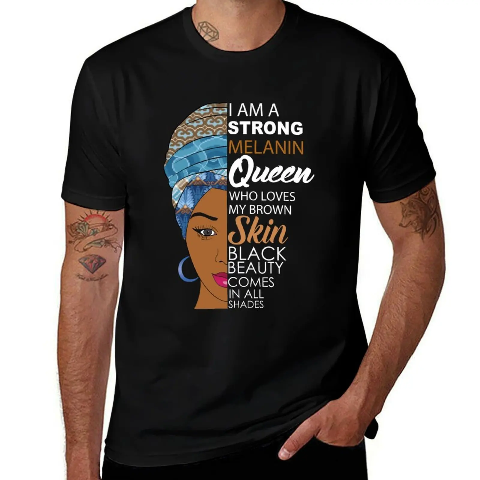 Strong Black Melanin Queen T-Shirt cotton t shirts man 100% anime tshirt T-Shirt
Strong Black Melanin Queen T-Shirt cotton t shirts man 100% anime tshirt T-Shirt