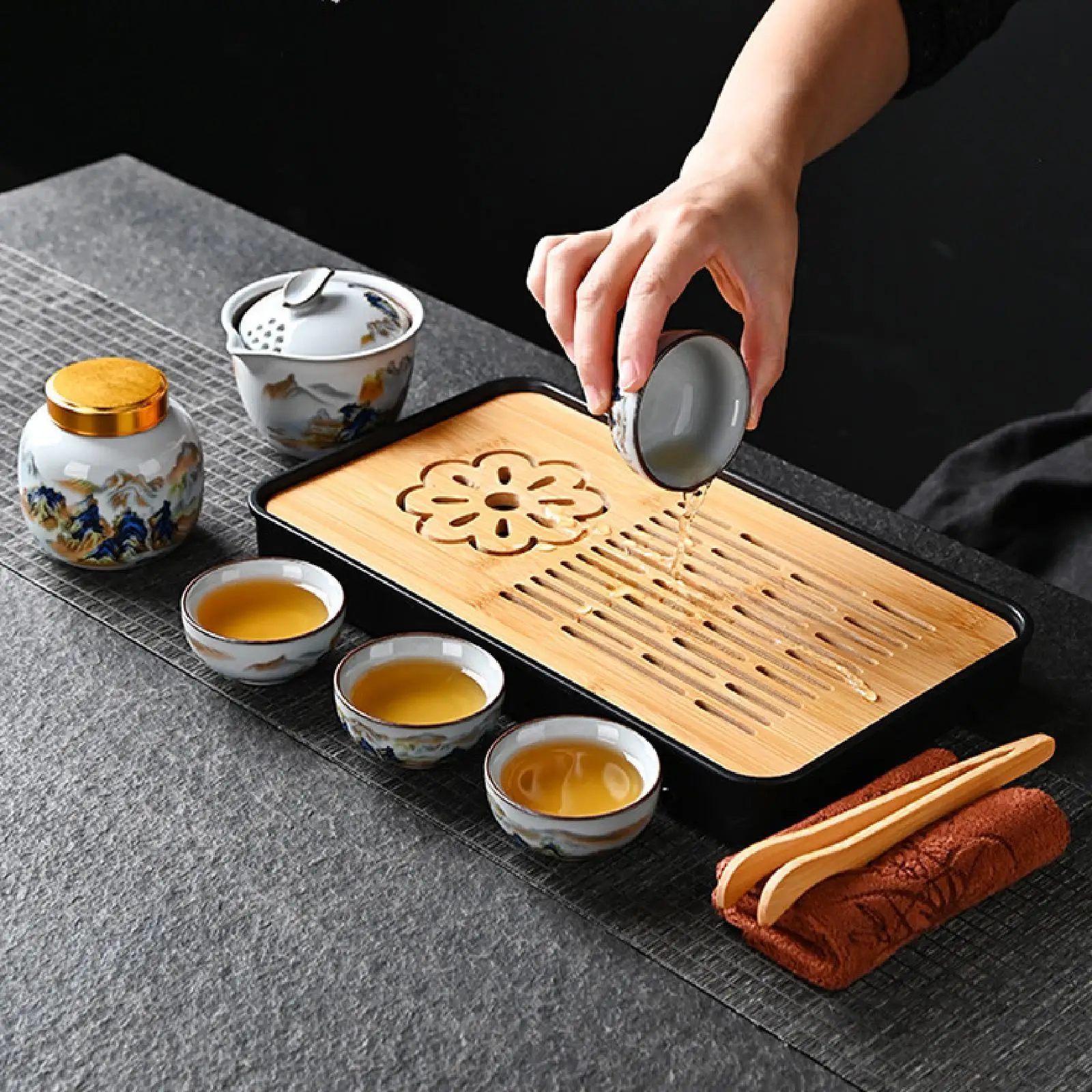 Portable Travel Tea Set Teaware Traditional Tea Lover Gifts Ceramic Tea Pot for Household Tea House Restaurant Kitchen Party
Portable Travel Tea Set Teaware Traditional Tea Lover Gifts Ceramic Tea Pot for Household Tea House Restaurant Kitchen Party