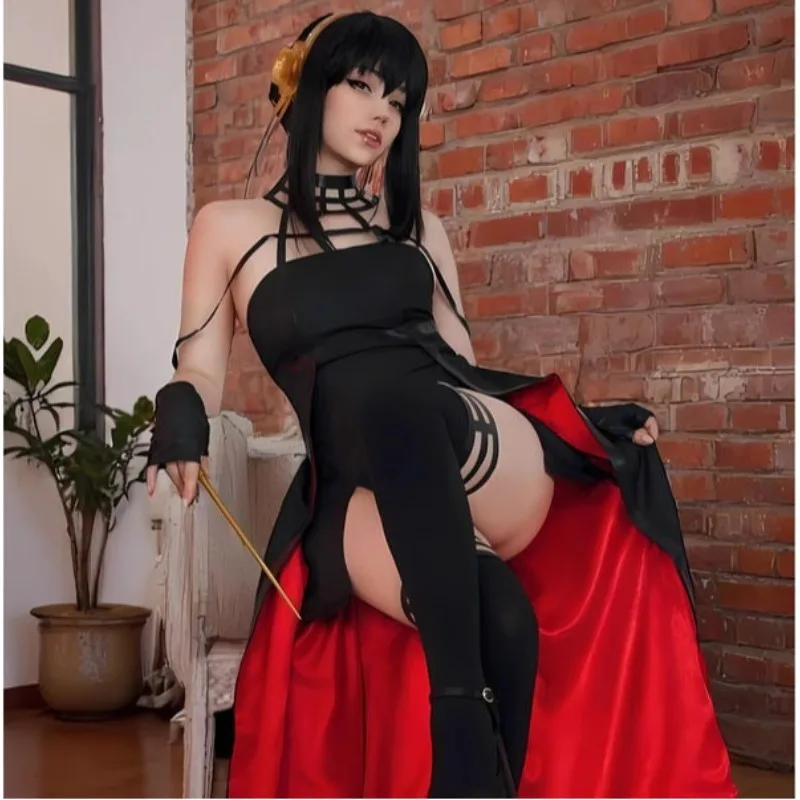 Anime Yor Forger Cosplay Costume Black Cool Uniform Dress Wig Prop Full Set for Women Best Cos Gift Halloween Party Outfits
Anime Yor Forger Cosplay Costume Black Cool Uniform Dress Wig Prop Full Set for Women Best Cos Gift Halloween Party Outfits