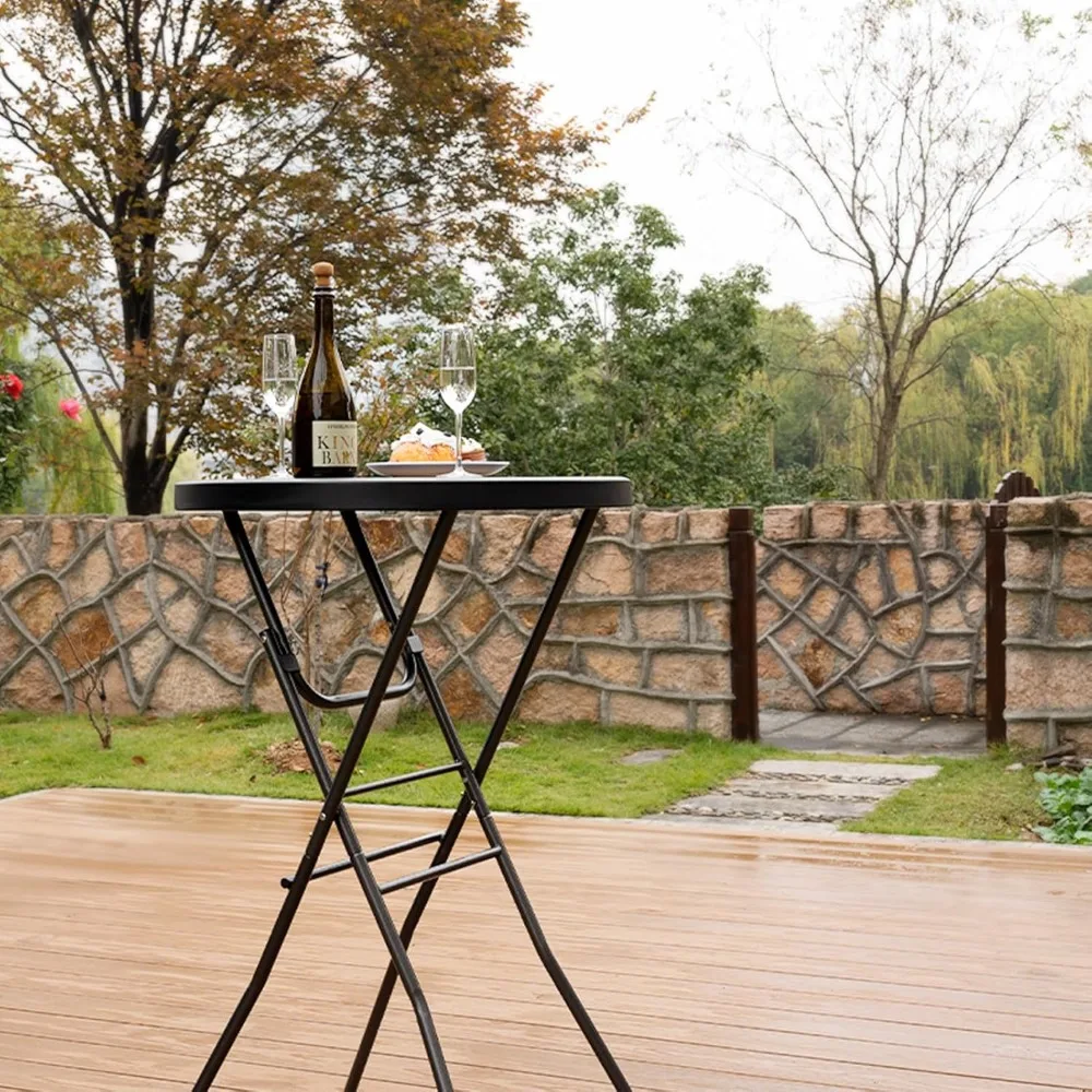 Cocktail Table 28in High Top Round Folding Indoor Outdoor, Plastic Bar Height , Bistro Tall Table for Party, Dining Room
Cocktail Table 28in High Top Round Folding Indoor Outdoor, Plastic Bar Height , Bistro Tall Table for Party, Dining Room