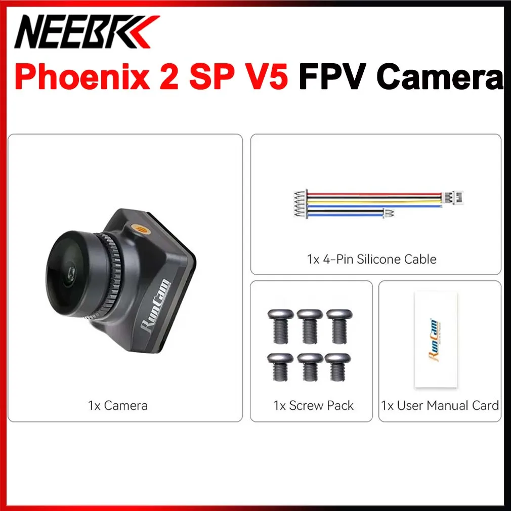 RunCam Phoenix 2 SP V5 BSI COMS Sensor 1200TVL DC 5-36V NTSC/PAL Night View FPV Camera For RC FPV Racing Drone Quadcopter
RunCam Phoenix 2 SP V5 BSI COMS Sensor 1200TVL DC 5-36V NTSC/PAL Night View FPV Camera For RC FPV Racing Drone Quadcopter
