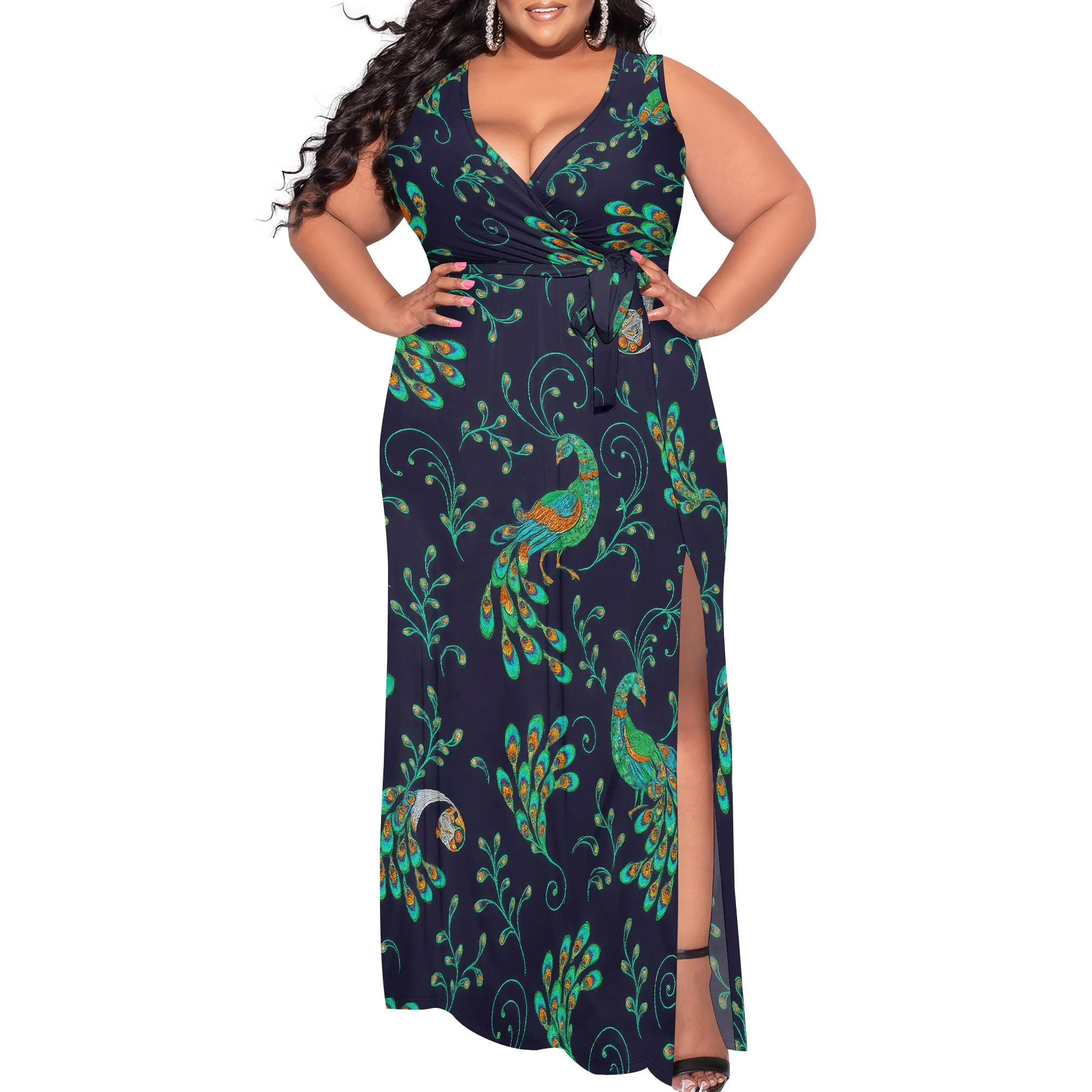 Women's Summer Sexy Deep V-Neck Side Slit Dress Casual and Fashionable Sleeveless Cocktail Party Evening Dresses
Women's Summer Sexy Deep V-Neck Side Slit Dress Casual and Fashionable Sleeveless Cocktail Party Evening Dresses