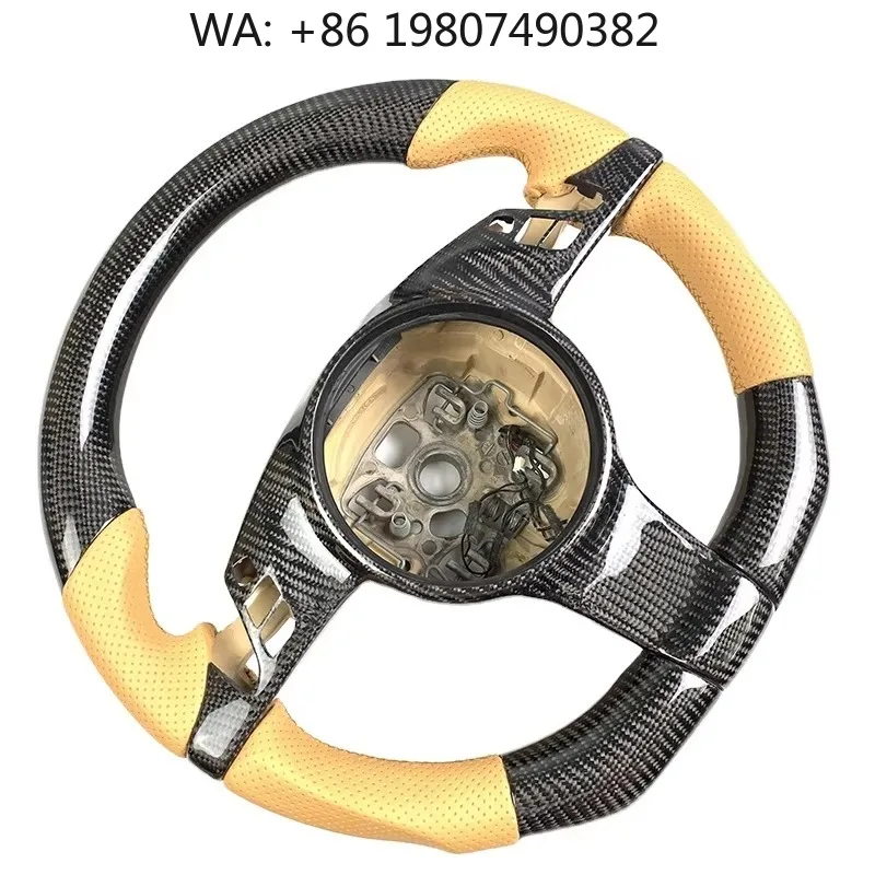 Dual Texture Sport Steering Wheel, Carbon Fiber & Leather Material, Premium Vehicle Interior Refit Parts
Dual Texture Sport Steering Wheel, Carbon Fiber & Leather Material, Premium Vehicle Interior Refit Parts