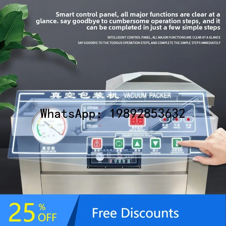 XL Food Double Chamber Vacuum Packaging Machine Flat Plate Frozen Food Vacuum Sealer Vacuum
XL Food Double Chamber Vacuum Packaging Machine Flat Plate Frozen Food Vacuum Sealer Vacuum