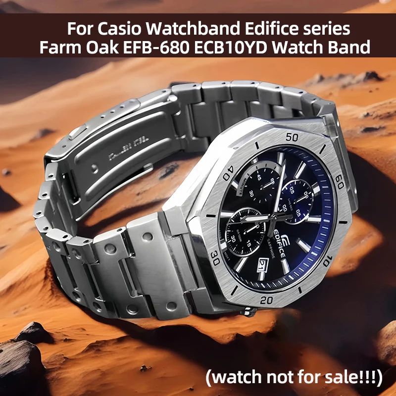 Metal Stainless steel Strap For Casio Watchband Edifice series Farm Oak EFB-680 ECB10YD Watch Band Men's Convex 12mm 14mm Strap
Metal Stainless steel Strap For Casio Watchband Edifice series Farm Oak EFB-680 ECB10YD Watch Band Men's Convex 12mm 14mm Strap