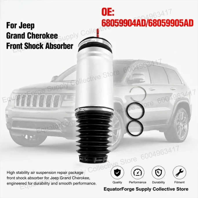 High Stability Air Suspension Repair Package Front Shock Absorber for Jeep Grand Cherokee - OE 68059904AD/68059905AD
High Stability Air Suspension Repair Package Front Shock Absorber for Jeep Grand Cherokee - OE 68059904AD/68059905AD