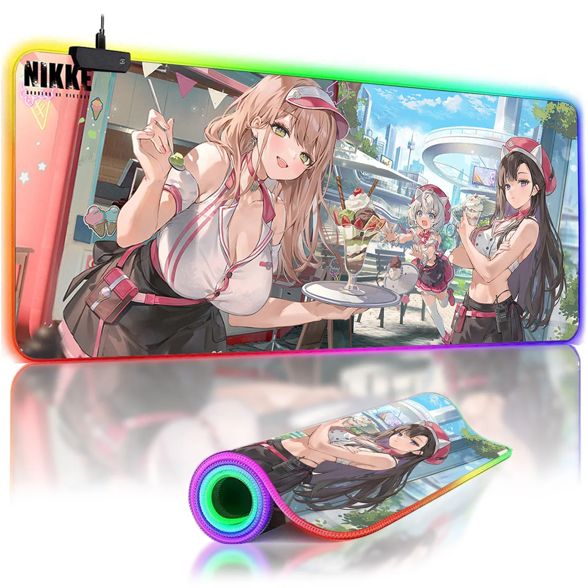 RGB Mouse Pad XXL Laptop Mat Gaming Mousepad Ruppe NIKKE LED Luminous Backlit Keyboard Gamer Girl Table Pads Deskpad Mausepad
RGB Mouse Pad XXL Laptop Mat Gaming Mousepad Ruppe NIKKE LED Luminous Backlit Keyboard Gamer Girl Table Pads Deskpad Mausepad