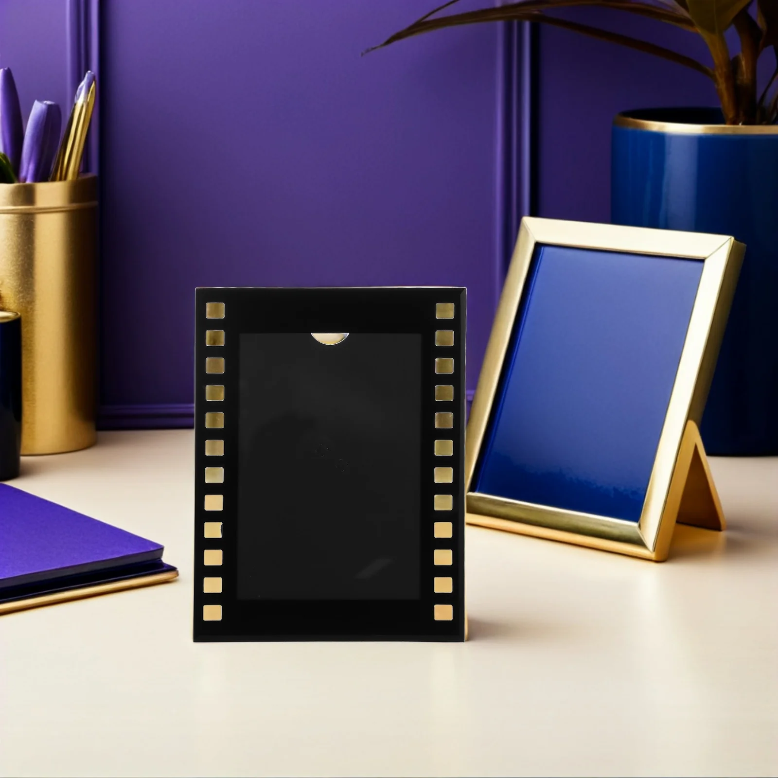 7 Inch Standing Photo Frame Vintage Rustic Film Strip Design For Baby Bridal Graduation Portrait Desktop Decor Home Office
7 Inch Standing Photo Frame Vintage Rustic Film Strip Design For Baby Bridal Graduation Portrait Desktop Decor Home Office