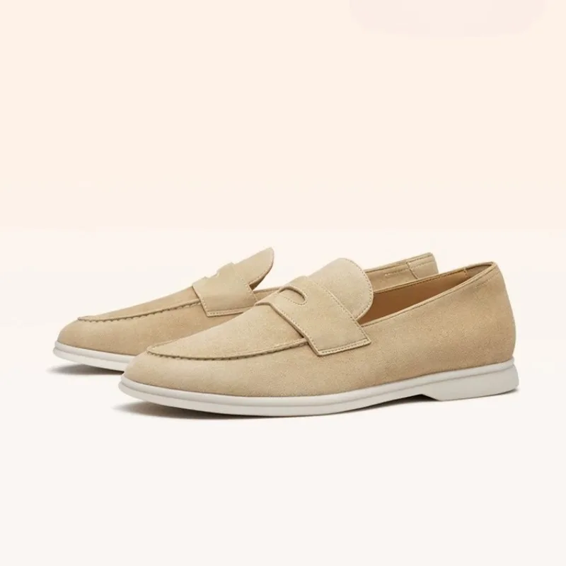Designer Luxury Kid Suede Business Casual Slip on Loafers Men's Shoes Genuine Leather Flat Work Dress Leather Shoes Male Youth
Designer Luxury Kid Suede Business Casual Slip on Loafers Men's Shoes Genuine Leather Flat Work Dress Leather Shoes Male Youth