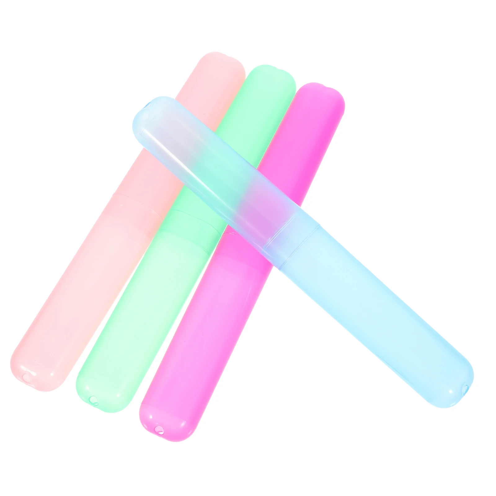 4 Pcs Toothbrush Holders Portable Storage Box Travel Containers Plastic Lightweight Compact Design Green Blue Pink Rose Colors
4 Pcs Toothbrush Holders Portable Storage Box Travel Containers Plastic Lightweight Compact Design Green Blue Pink Rose Colors