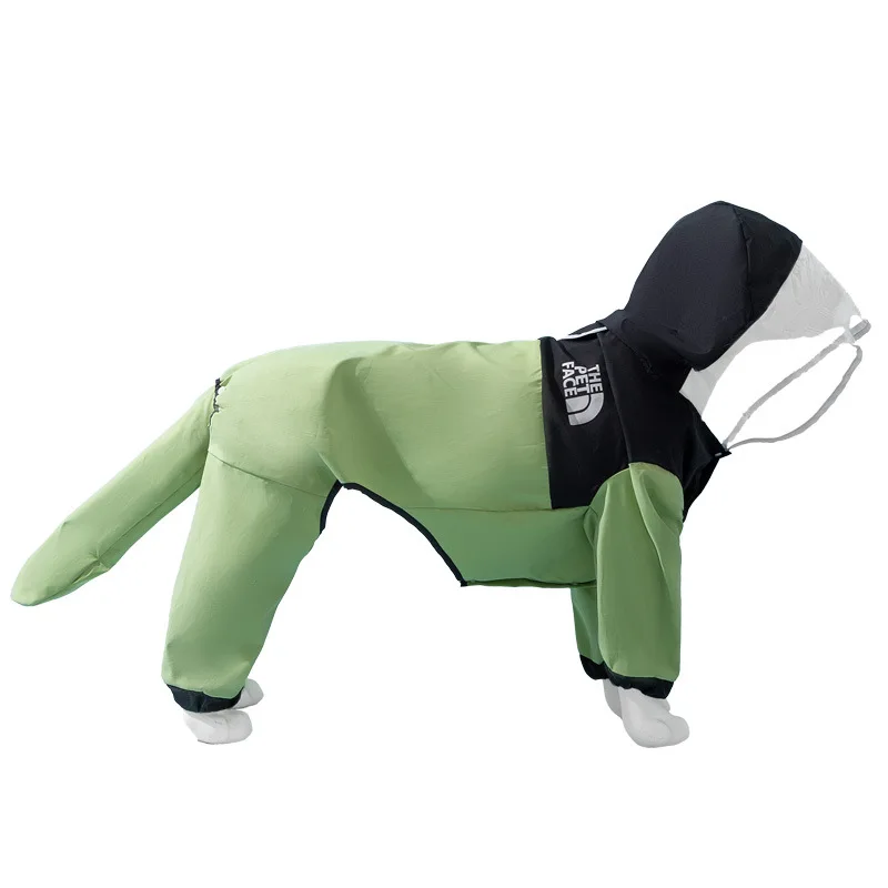 Large Dog Raincoat Waterproof Waterproof with Transparent Hooded Jumpsuit Dog Clothing Clothes for Dogs Cats Jacket Dog Costume 
Large Dog Raincoat Waterproof Waterproof with Transparent Hooded Jumpsuit Dog Clothing Clothes for Dogs Cats Jacket Dog Costume