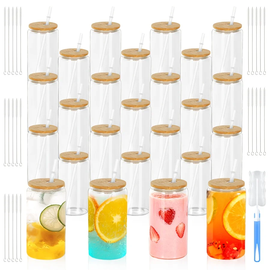 25pcs 16oz Single-Layer Bamboo Lid Cups | Transparent Polycarbonate, Easy to Clean & Reusable, Holds Coffee, Tea, Drinks
25pcs 16oz Single-Layer Bamboo Lid Cups | Transparent Polycarbonate, Easy to Clean & Reusable, Holds Coffee, Tea, Drinks