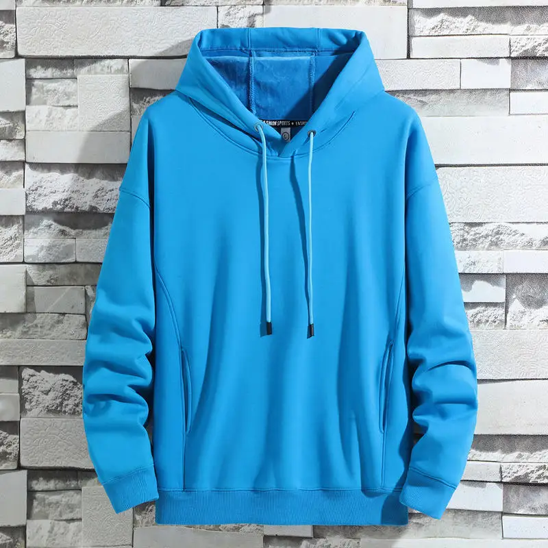customized LOGO spring and autumn young men's thick velvet long sleeve solid color drawstring pullover women hooded sweatshirt
customized LOGO spring and autumn young men's thick velvet long sleeve solid color drawstring pullover women hooded sweatshirt